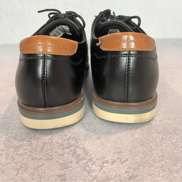 Classy Bruno Marc black and brown Oxford dress shoes men business casual - Picture 10 of 13